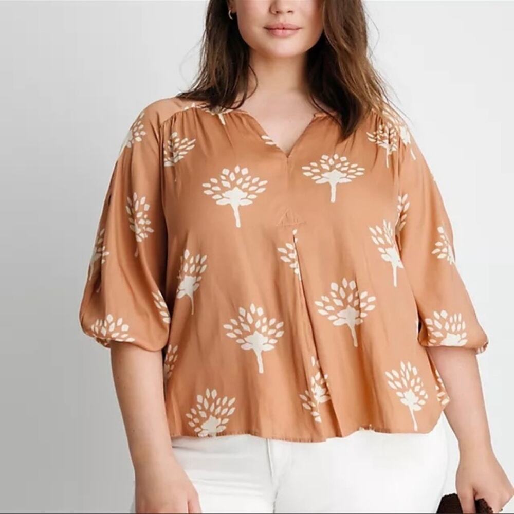 Anthropologie Dolan Alvia Peasant Top Size M